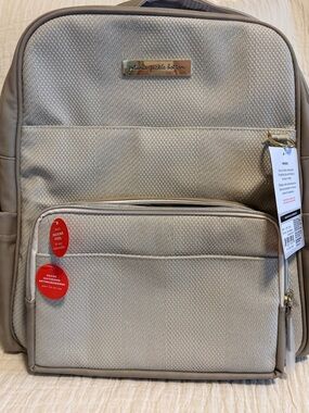 petunia pickle bottom Beige Textured Backpack